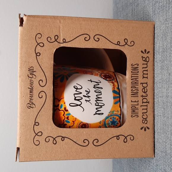 Coffee Tea Cup Mug Love The Moment Floral Inspirational Gift Present Live Today - Picture 7 of 7